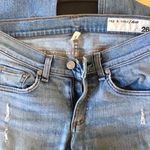 rag & bone cropped slim leg jean